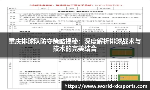 重庆排球队防守策略揭秘：深度解析排球战术与技术的完美结合
